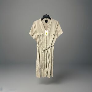 Alex Marie Heidi Tie Front Short Sleeve Shirt Dress Size 16‎ NWT